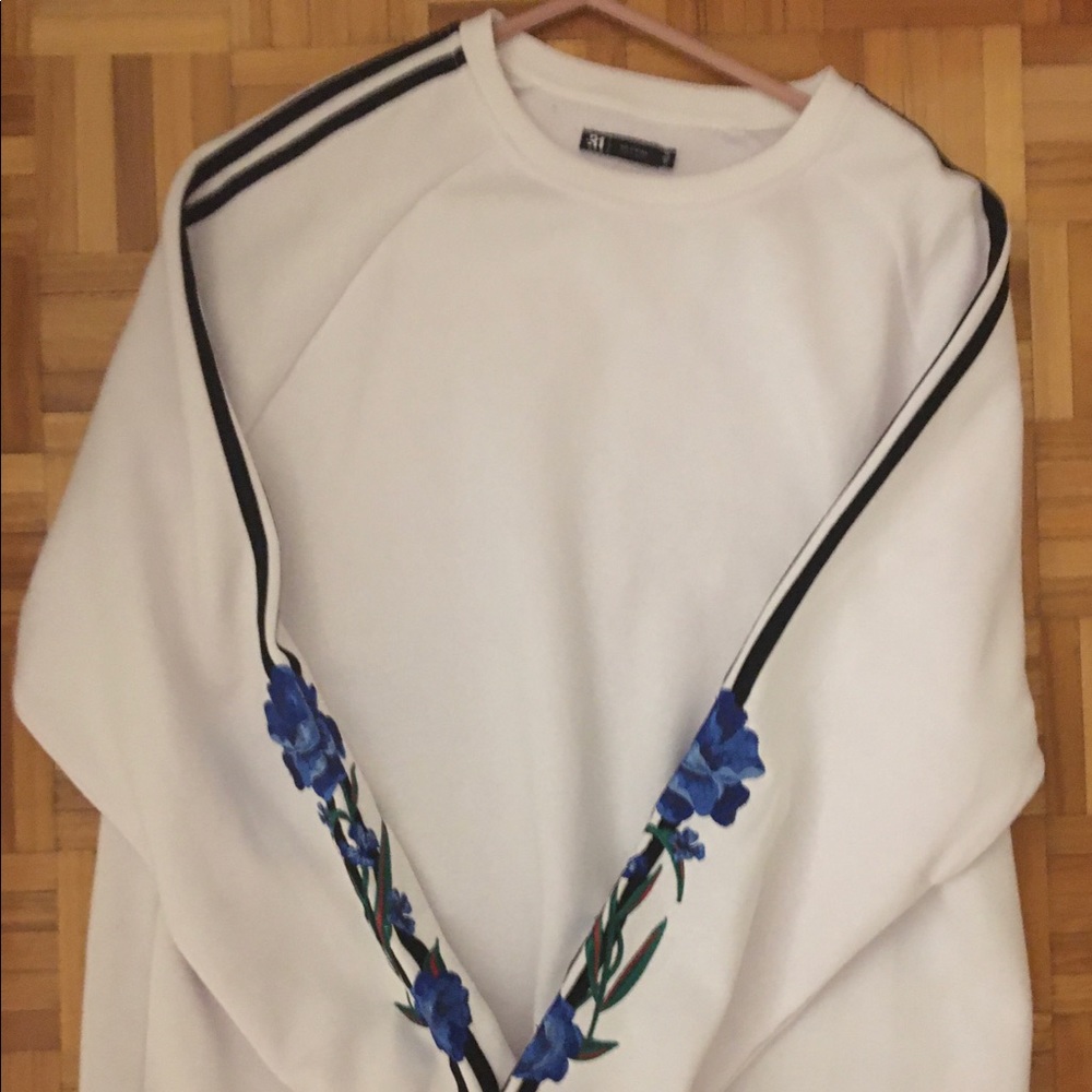 White crew neck